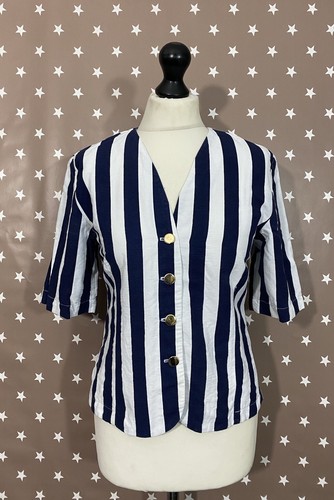 Striped vintage blouse jacket - vintage,